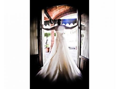 Novia en sesión de fotos