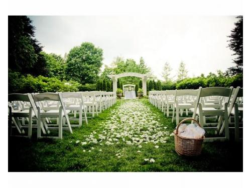 Camino de pétalos al altar