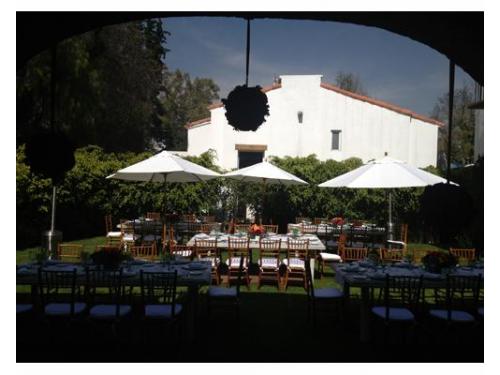 Recepción en el jardín