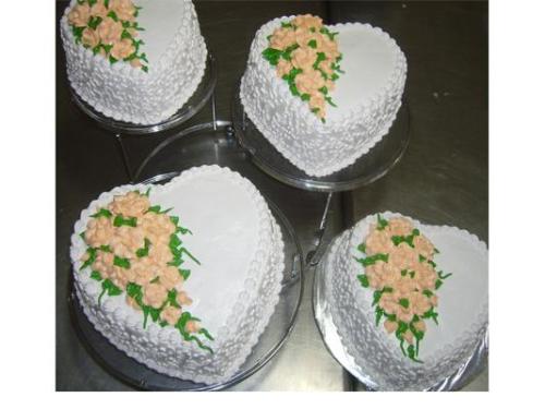 Pasteles en forma de corazón