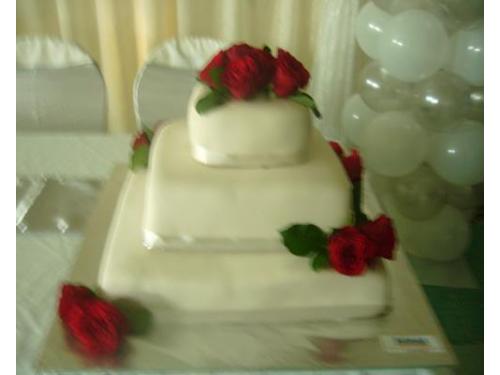 Pasteles con rosa