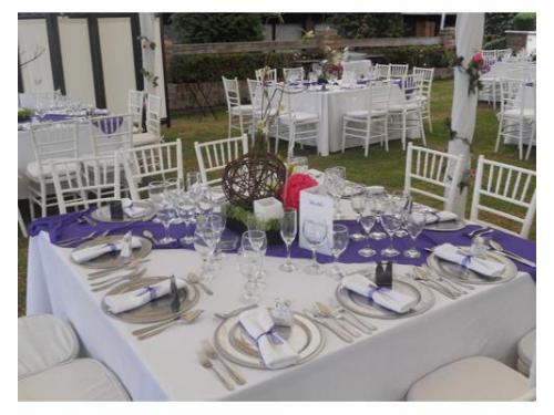 Excelente presentación en mesas