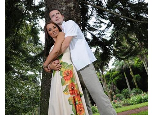 Sesión de fotos en el bosque