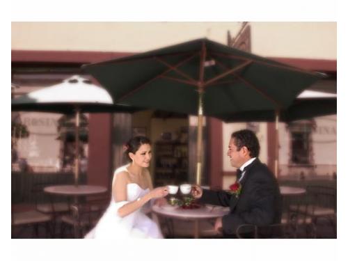 Resaltando a los novios