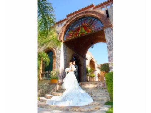 Novios en la recepción