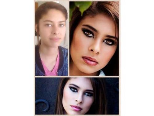 Maquillaje antes y despues 1