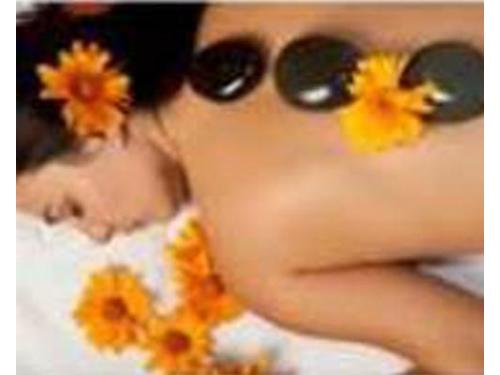 Masaje con piedras calientes