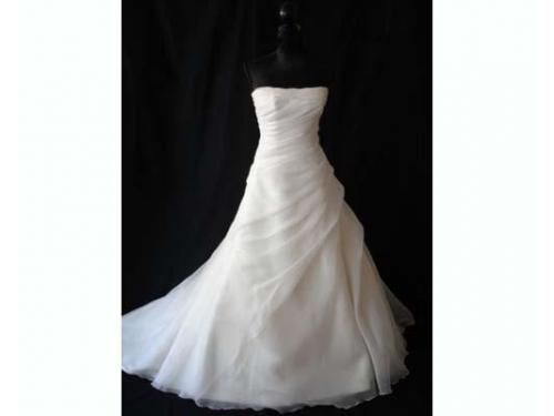 Vestido blanco strapless