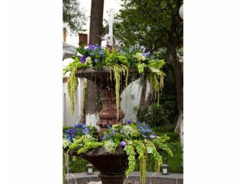 Fuente decorada