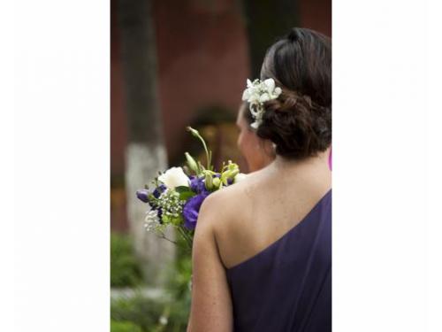 Tocado de flores naturales