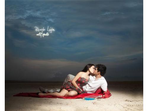 Sesión de fotos de los novios