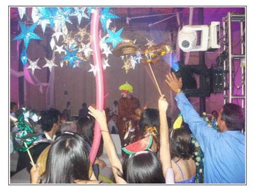 Levantando las manos