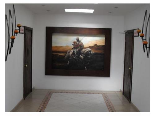 Entrada a los baños