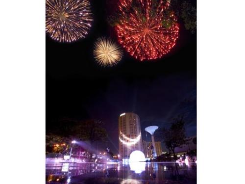 Una noche espectacular con pirotecnia