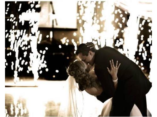 Momentos románticos con pirotecnia