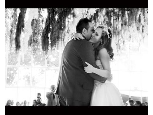 Novios blanco y negro