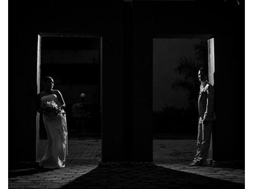 Novios blanco y negro