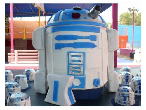 Pastel r2d2 personalizado