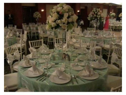 Excelente presentación en mesas