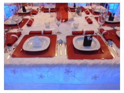 Mantelería y vajilla fina