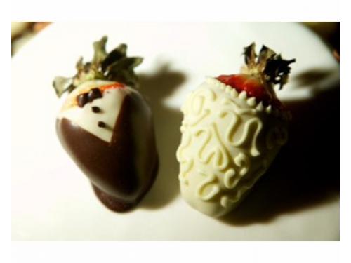 Fresas cubiertas con chocolate