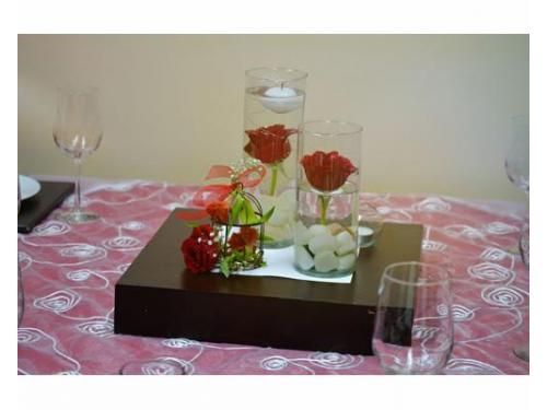 Centro de mesa flotante