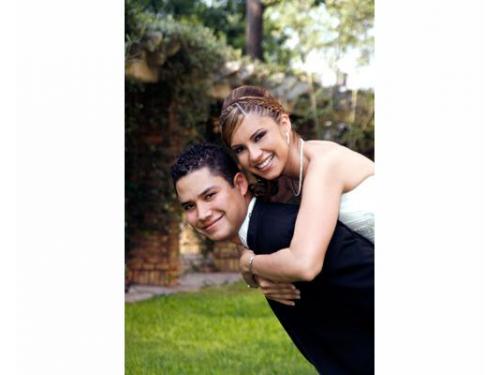 Divertidas fotografías de los novios