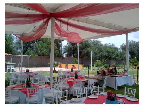 Decoración en carpas