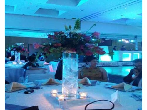 Iluminación en las mesas