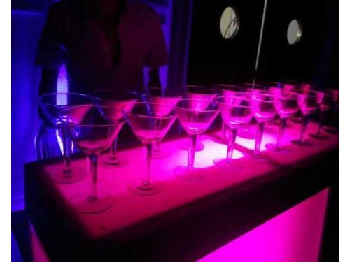 Iluminación en las mesas