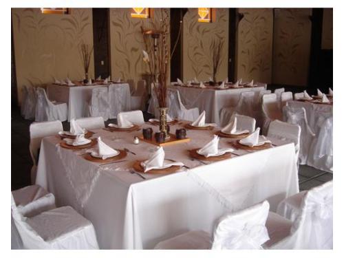 Mesa cuadrada montaje blanco