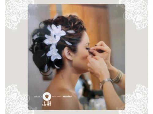 Peinado y maquillaje para novia