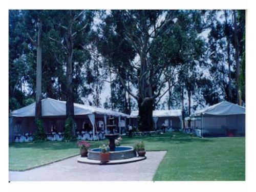 Bello jardín para bodas