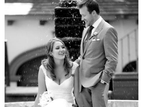 Novios blanco y negro