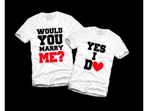 Playera propuesta de matrimonio
