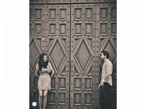 Sesión casual con los novios