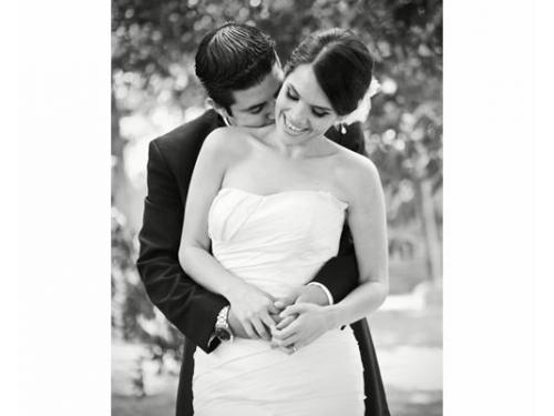 Novios blanco y negro