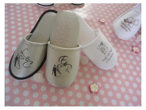 Pantuflas de satín