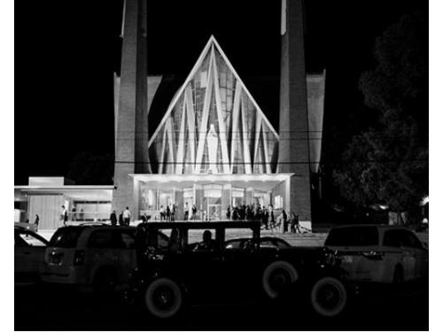 Llegada a la iglesia