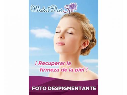 Fotodespigmentante su objetivo es eliminar manchas causadas por el sol, smog, embarazo y manchas de acné