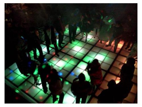 Bailando en la pista