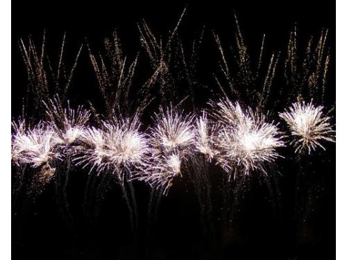 Increíble espectáculo de pirotecnia