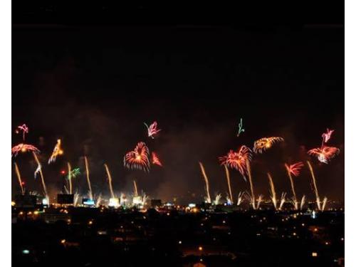 Hermosas pirotecnias de figuras