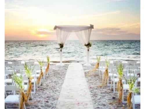 Ceremonia a pie de playa