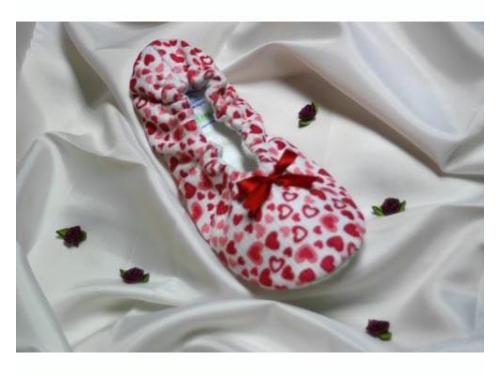 Pantuflas de corazones