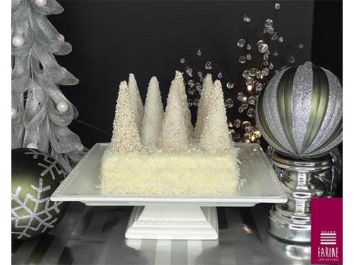 Pastel de bodas en temporada navideña