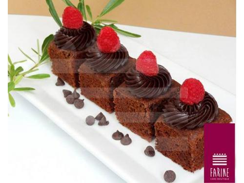 Mini brownies de chocolate