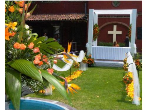 Una ceremonia al aire libre