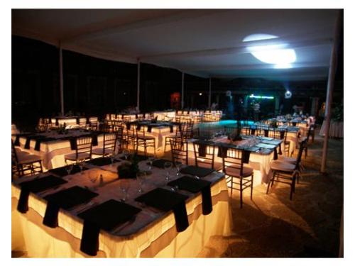 Iluminación propia de las mesas