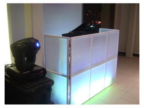 Iluminación de la cabina del dj